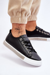 Women's Low Sneakers With Jets Black and white Demira