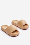 Women's Lightweight Foam Platform Slippers Beige Milton