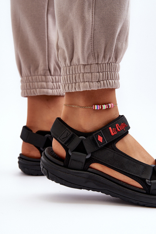 Sandały Damskie Czarne Lee Cooper LCW-24-34-2615