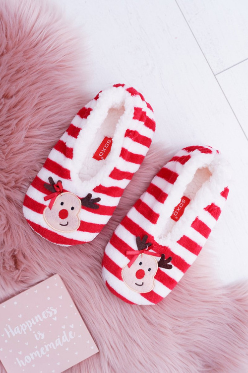 Home Women's SOXO Christmas Reindeer Ballerinas