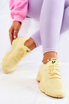 Sport Shoes Sneakers Fabric Yellow Nolene