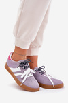 Low Women's Sneakers With Double Lacing Purple Ventus