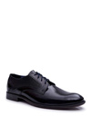 Men's Bednarek Elegant Leather Walking Shoes Black Midas