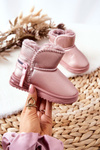 Children's Snow Boots Pink Frosty