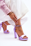 High Heel Sandals Purple Mandy