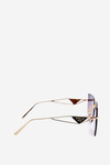 Women's Sunglasses with Shaded Golden Lenses