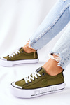 Sneakers On A Platform BIG STAR II274024 Khaki
