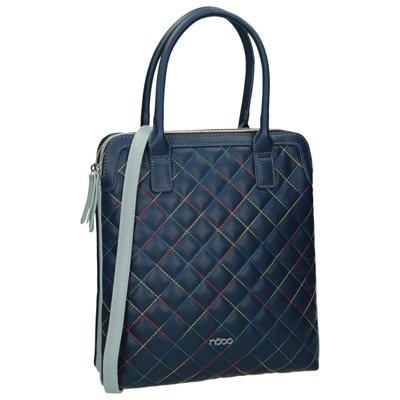 Ladies Classic Quilted Handbag Nobo Navy Blue G1350-C013