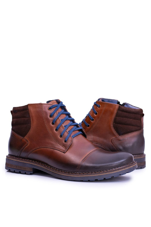 Nikopol Men's Leather Boots Brown Ford Boots