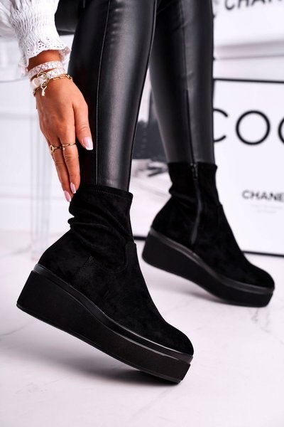 Women's Boots Suede Sergio Leone BT730 Black