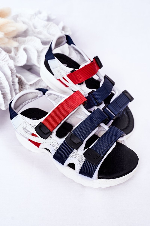 Children's Sport Velcro Sandals Navy Flyn