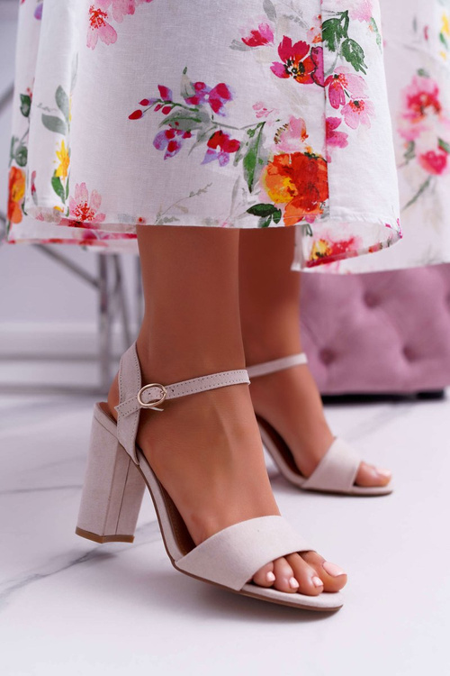 Women's Suede Sandals Beige Baloo
