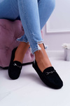 Women's Lightweight Moccasins Eco-suede Black Think