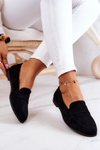 Suede Loafers With Belt Black Jayden