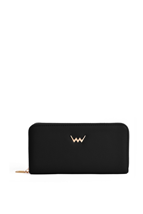 Large Women's Zip Wallet Black Hailey 