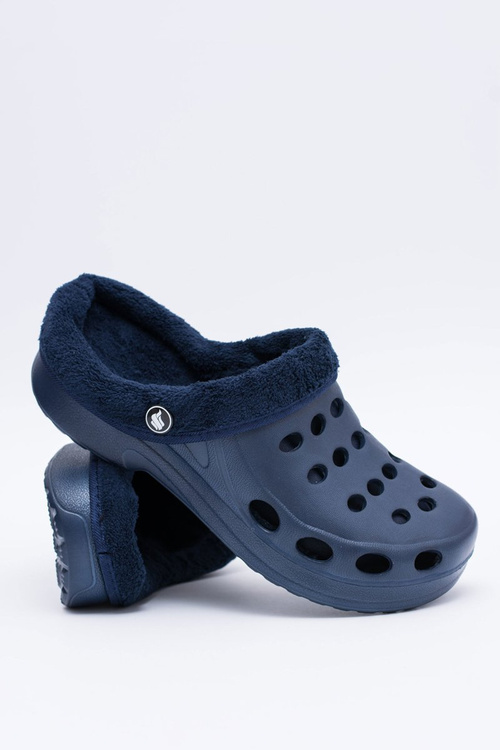 Women's Flip Flops Insulated Navy Blue Kroks EVA