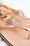Women's sandals flip-flops with ornaments pink Atlanta