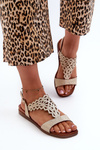 Women's Flat Sandals Sergio Leone SK070H Gold