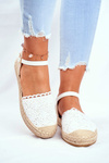 Women's Espadrilles On Platform White Vienna