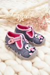 Shoes Slippers Befado Pandas 110P470 Grey/Pink