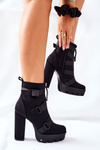 Women’s Boots On Heels Black Hurry Up