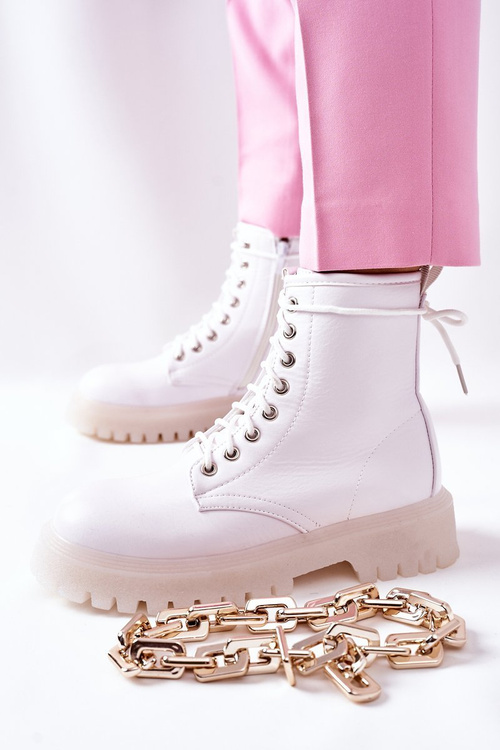Stylish High Boots White Grail