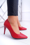 Sergio Leone Matte Stiletto pumps Red Feliciana