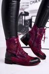 Women’s Boots Maciejka Warm Leather Purple 04625-23
