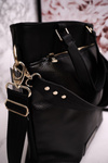 Shopper Bag With Detachable Straps LAURA BIAGGI Patent Black