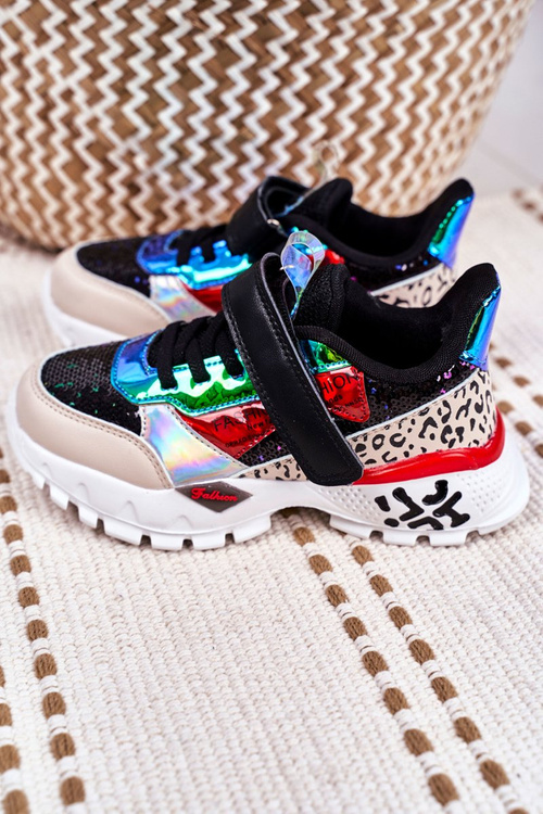 Sportowe Buty Dziecięce Na Rzepy Czarne Be Happy