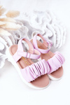 Children's Velcro Sandals Purple Aimy