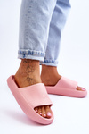 Fashion Foam Slippers On Chunky Platform Pink Linnea