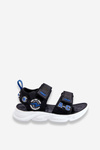 Children's Light Sandals Black and Blue Maxel