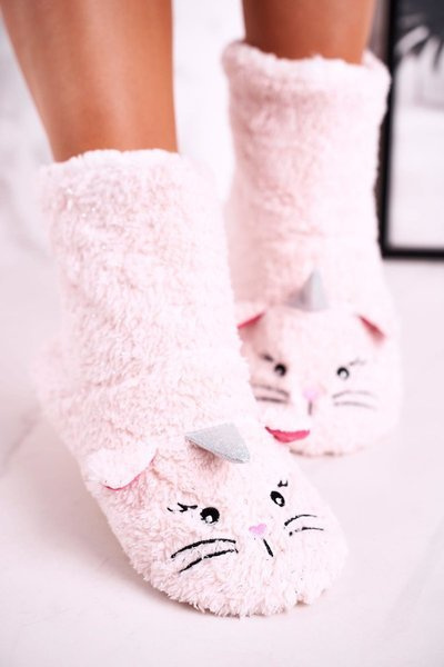 Women's Insulated Home Slippers Light Pink Nyan Cat
