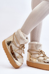 Women's Snow Boots with Gold Laces Toolsa