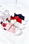 Children's Sneakers With Velcro Pink Cartoon