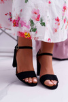 Women's Suede Sandals Black Baloo