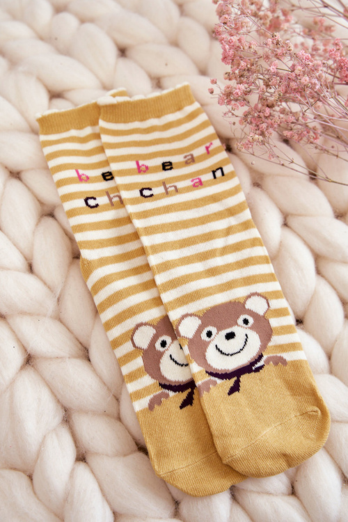 Skarpetki Damskie Bawełna Śmieszne Paski 5-Pak Multikolor