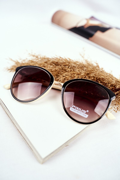 Women's Sunglasses Prius PR-V68 Black Beige Gradient