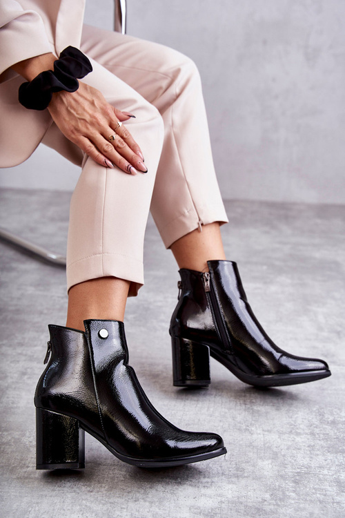 Women's Lacquered Boots La.Fi 260039B-LA Black