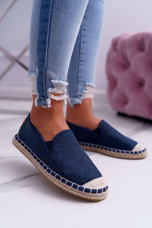 Women's Cross Jeans Espadrilles Navy Blue DD2R4108