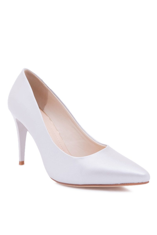 Sergio Leone Pearl Stiletto Pumps Stilettos Silver Feliciana