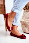 Rubber Ballerinas Bows Red Joleen