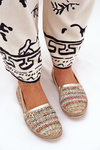 Espadryle Damskie Eleganckie Z Plecionką Multikolor Zazoo 10178