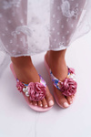 Women's Flower Flip Flops Flip Flops Pink Sharme