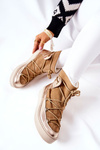 Insulated Suede Snow Boots Camel Clarem 