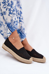 Espadryle Damskie Na Platformie Czarne Vinceza 17392