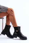 Leather Ankle Boots Women's Black Elspetia