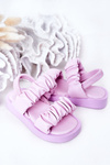 Children's Sandals With Drawstring Purple Sweetness