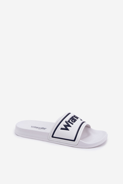 Męskie Klapki Białe WRANGLER AVERELL SLIDER MEN LOW 20251042.1FG